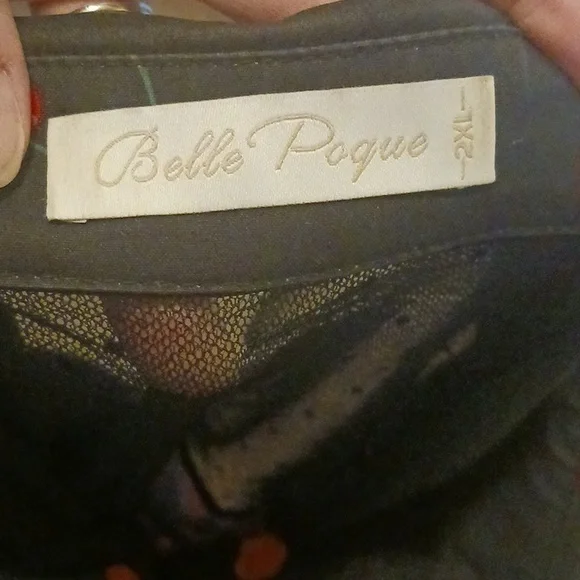 Belle Poque Dress With Cherries 2xl - Picture 7 of 7